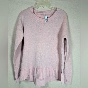 Athleta Coaster Luxe Modal Blend Pink Pullover Long Sleeve Sweater Size Small